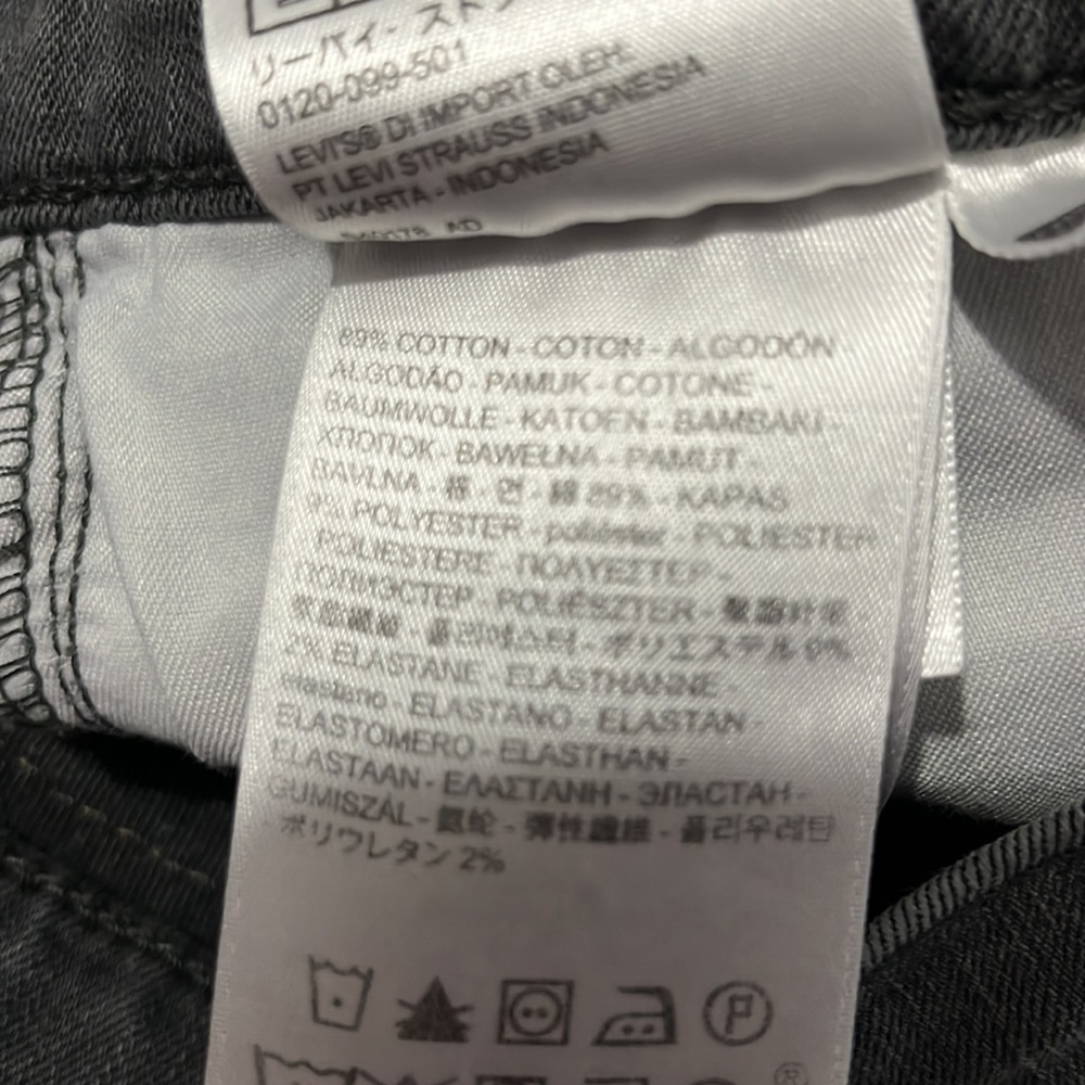 Levi’s Gray 311 Shaping Skinny Jeans Size 28 - Picture 6 of 9